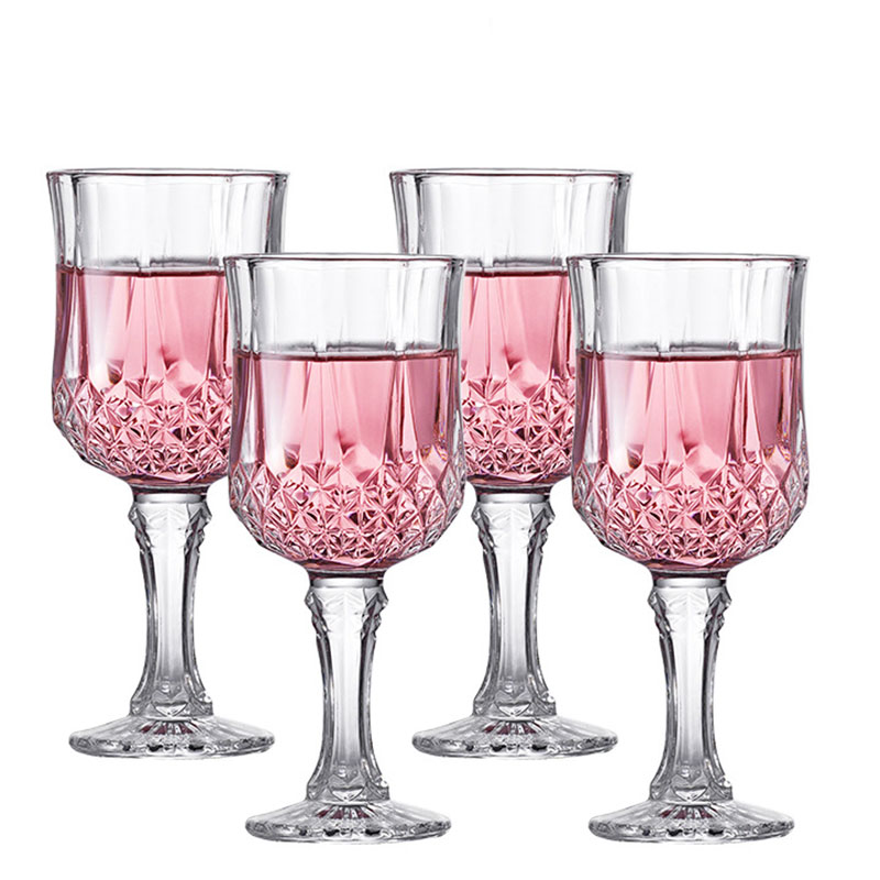 Crystal Wine Glass - 4 adet Set şampanya bardak için