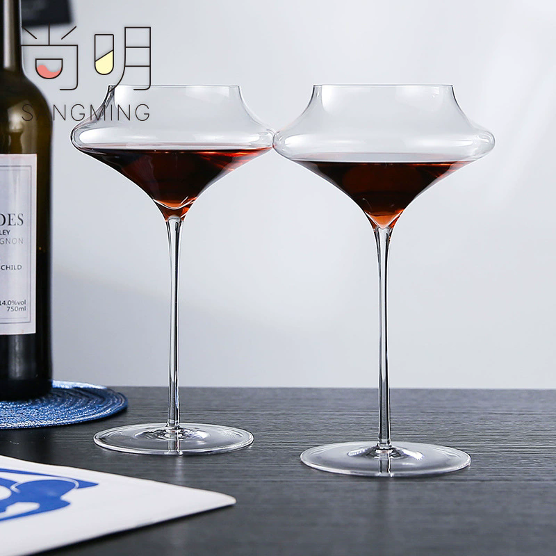 Crystal Wine Glass - 2 adet yeni el yapımı ince