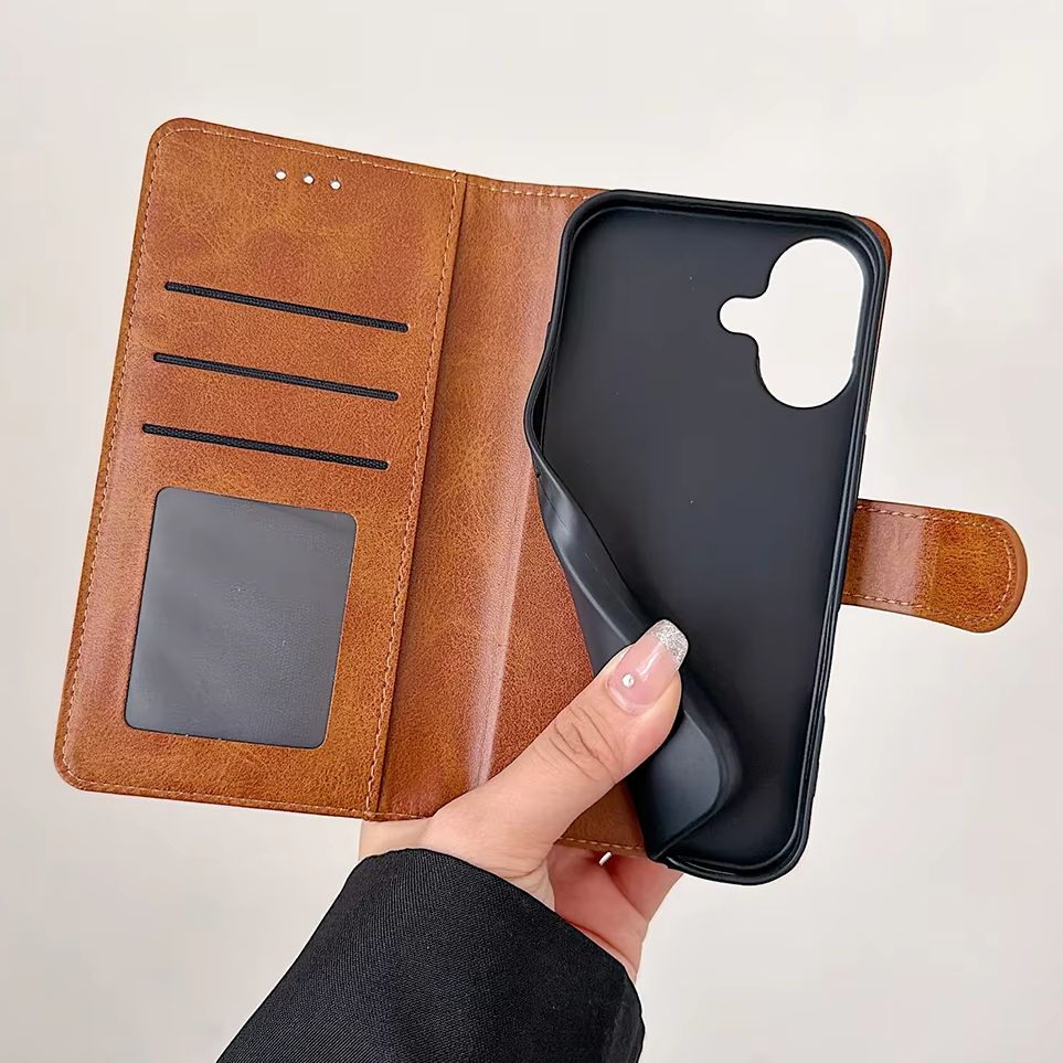 Leather Card Wallet - iPhone 17 E 16 15 14