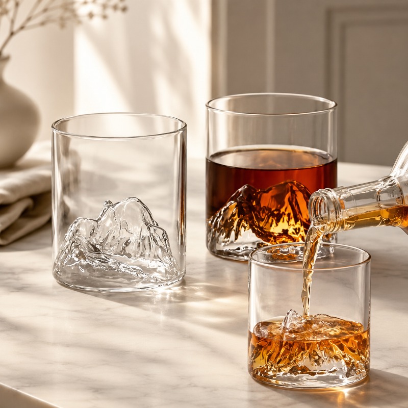 Crystal Wine Glass - Guanshan Viski Bardağı Buzul Dağı Kupası
