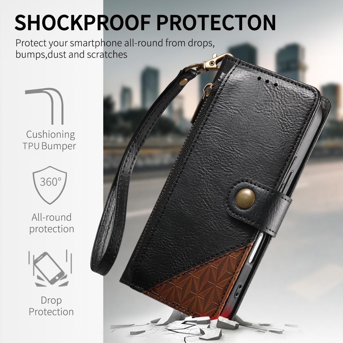 PU Deri Fermuarlı Bileklik Ask - Leather Card Wallet incelemesi ve fiyatı