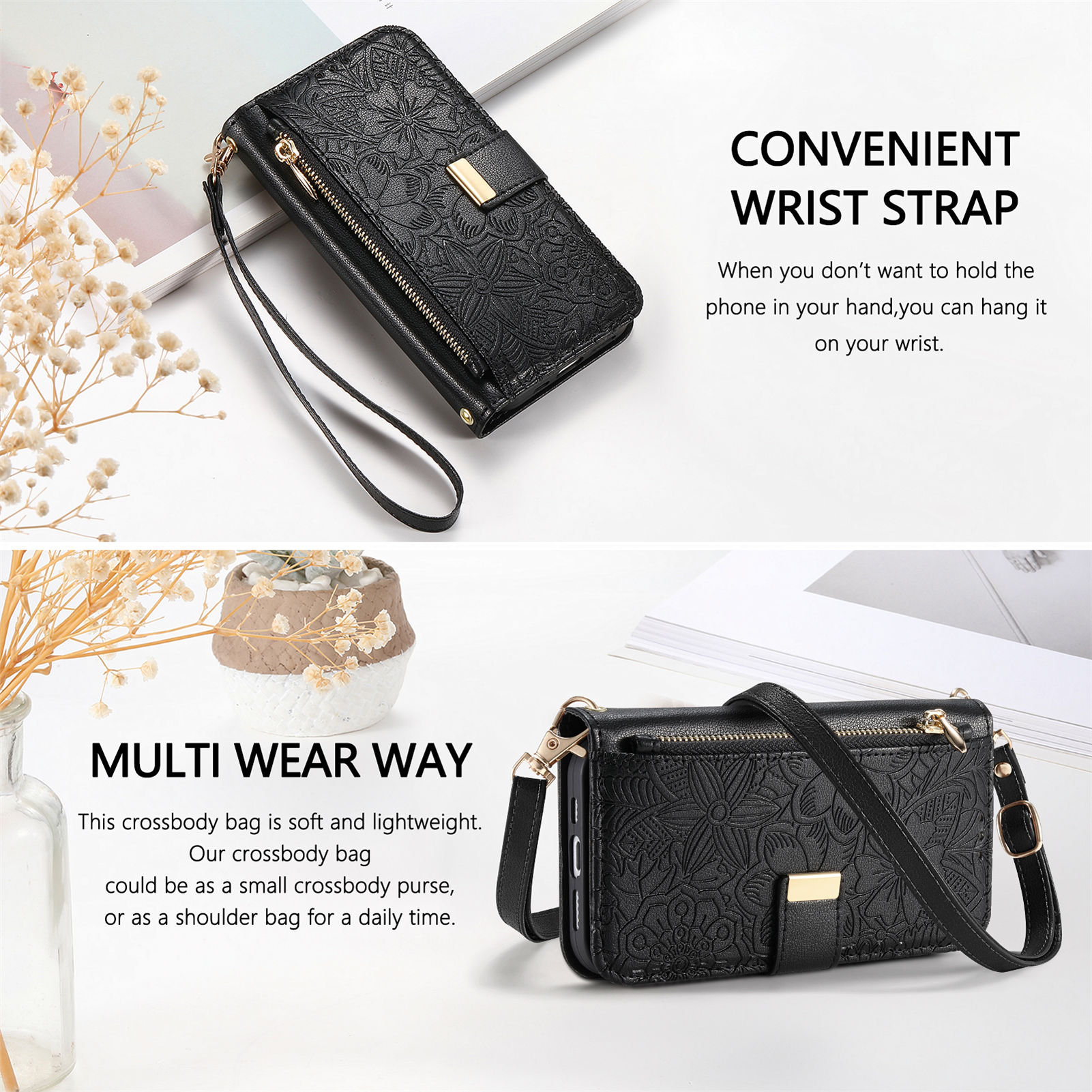 Deri Fermuarlı Çapraz Askılı C - Leather Card Wallet incelemesi ve fiyatı
