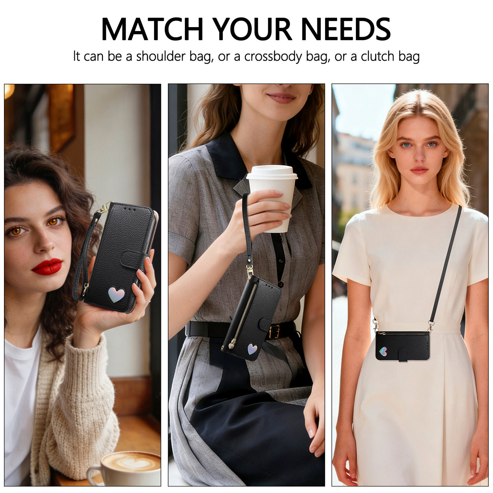 PU Deri Fermuarlı Çapraz Askıl - Leather Card Wallet incelemesi ve fiyatı